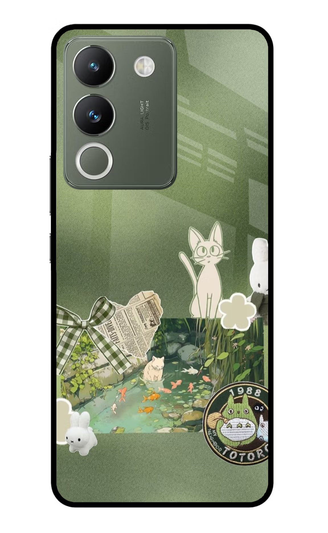 Aesthetic anime Vivo Y200 5G Glass Case Back Cover by Casekaro
