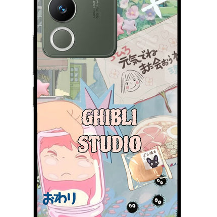 Studio Ghibli Vivo Y200 5G Glass Case