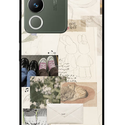Soft Aesthetic Vivo Y200 5G Glass Case