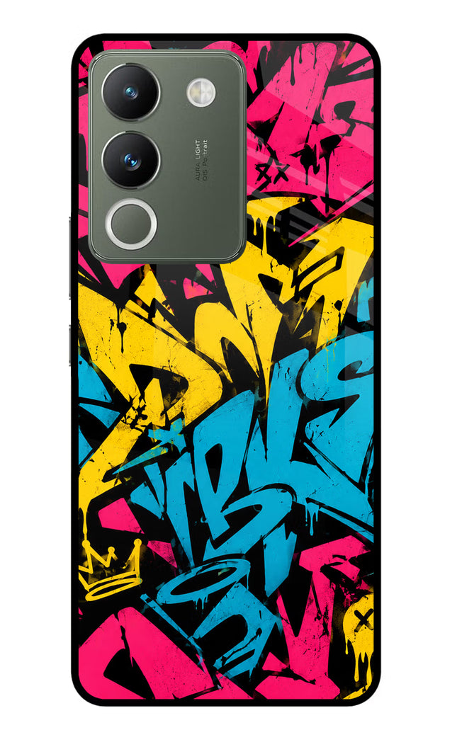 Graffiti Vibe Vivo Y200 5G Glass Case