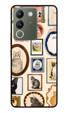Mirror Cats Vivo Y200 5G Glass Case