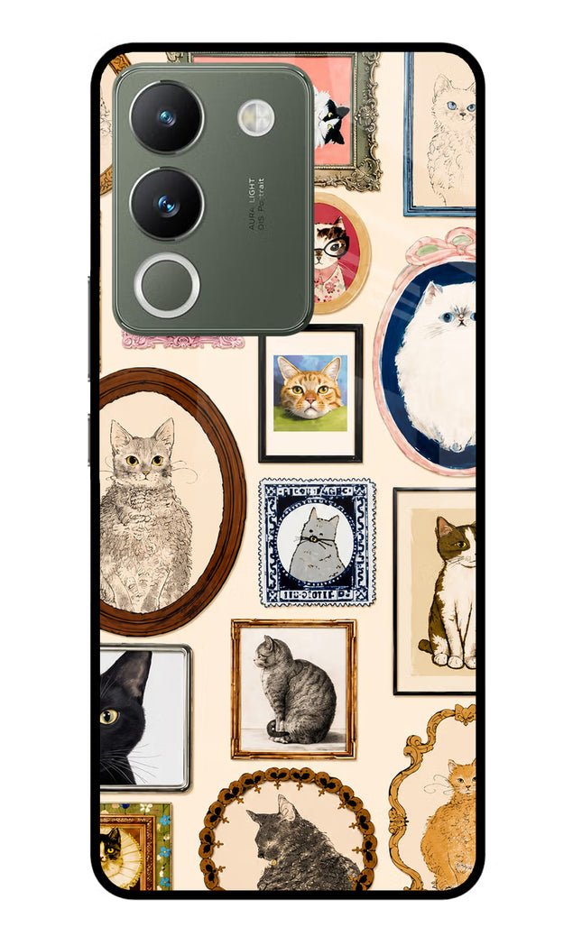 Mirror Cats Vivo Y200 5G Glass Case