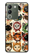 Cool Cat Vivo Y200 5G Glass Case