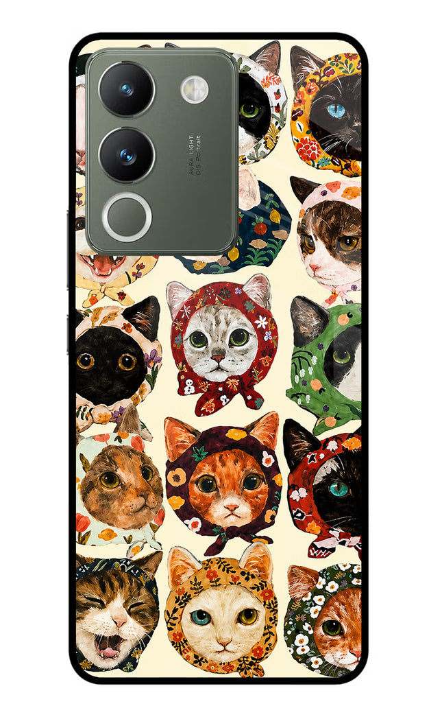 Cool Cat Vivo Y200 5G Glass Case