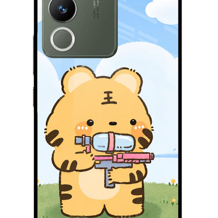 Tiger Treat Vivo Y200 5G Glass Case