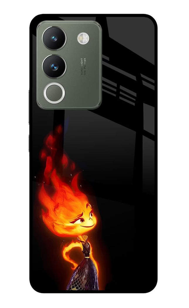 Ember Flame Vivo Y200 5G Glass Case