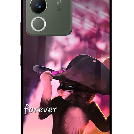 Forever Cat Vivo Y200 5G Glass Case