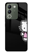 Kitty Charm Vivo Y200 5G Glass Case