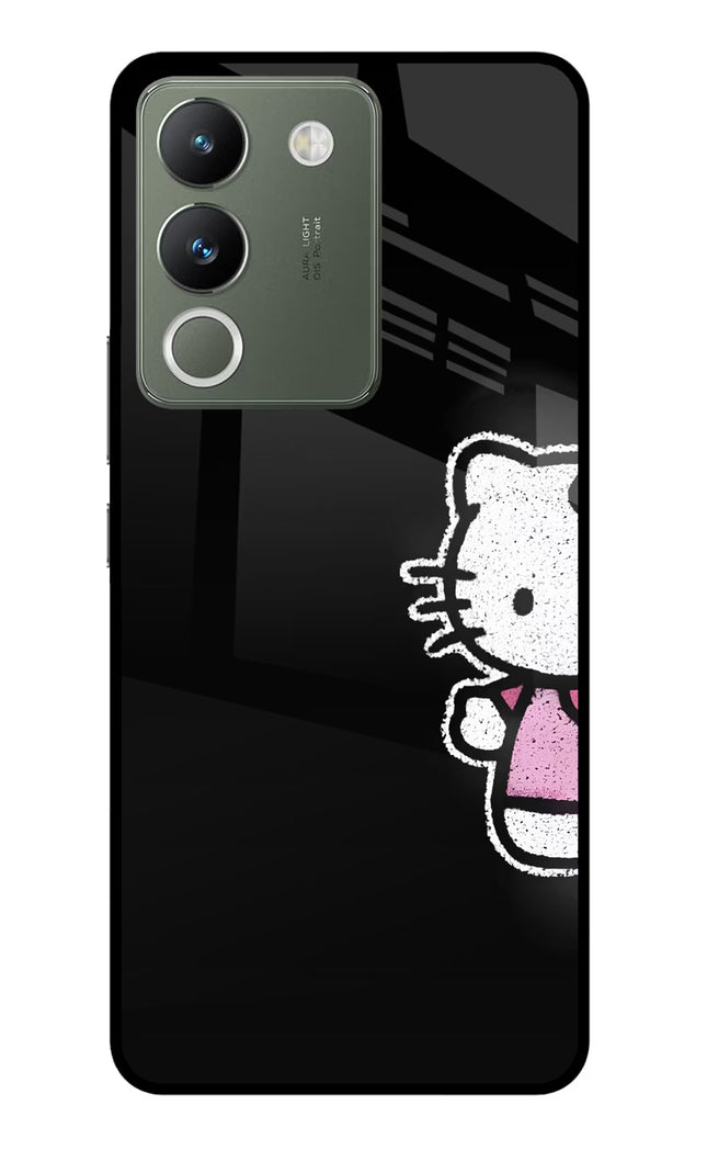 Kitty Charm Vivo Y200 5G Glass Case