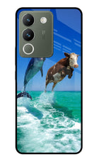 Dolphin vs Cow Vivo Y200 5G Glass Case