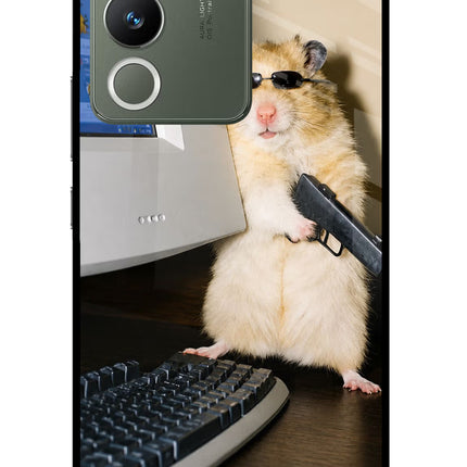 Hacker Hamster Vivo Y200 5G Glass Case