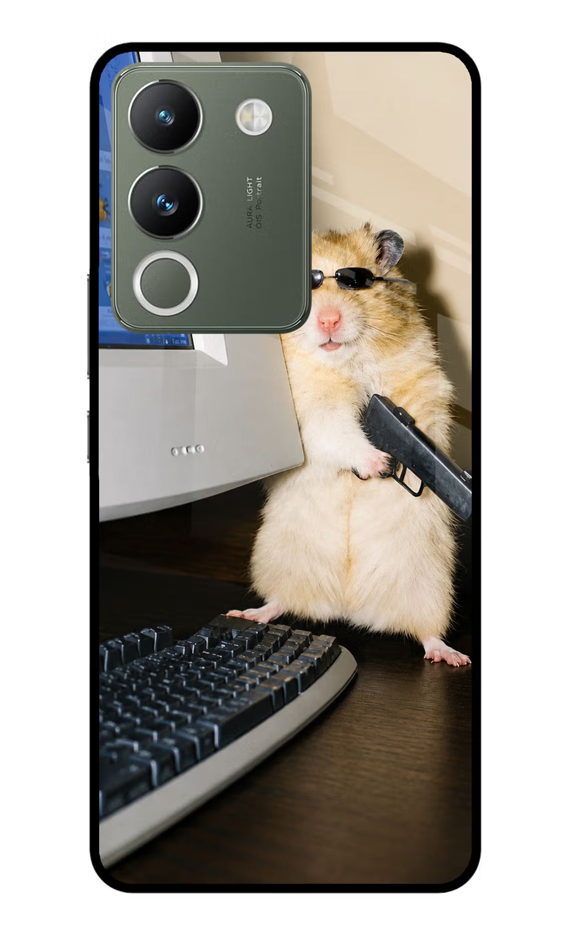 Hacker Hamster Vivo Y200 5G Glass Case
