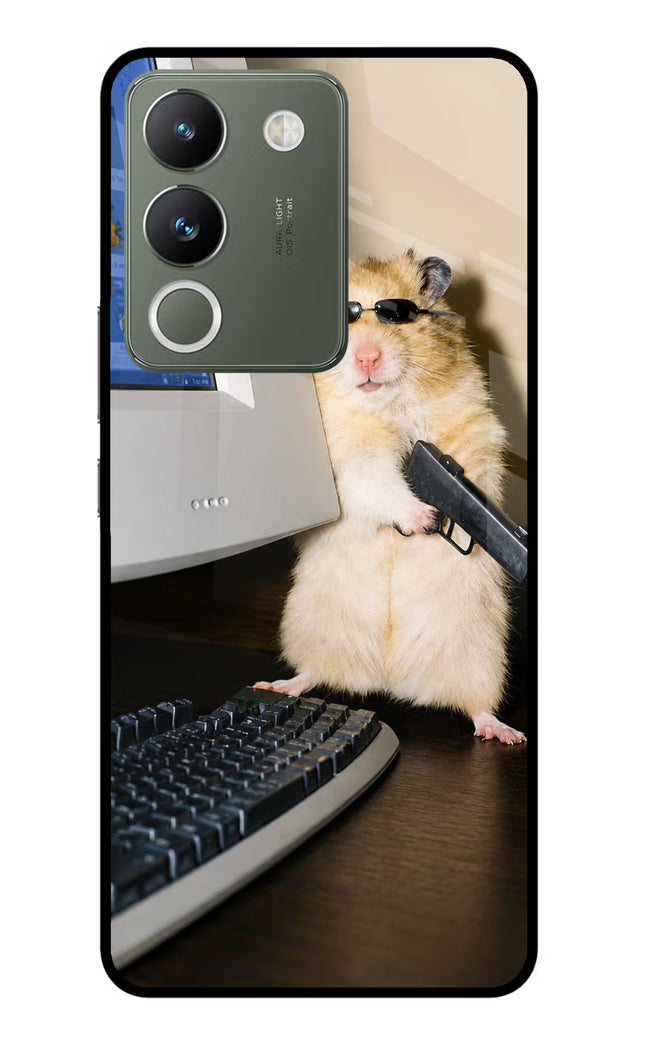 Hacker Hamster Vivo Y200 5G Glass Case