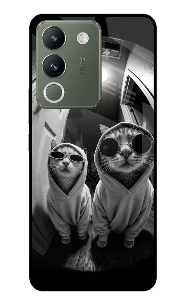 Hood Cats Vivo Y200 5G Glass Case