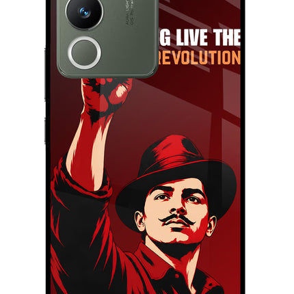 Bhagat Singh Revolution Vivo Y200 5G Glass Case