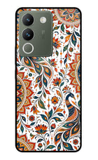 White Mayura Vivo Y200 5G Glass Case