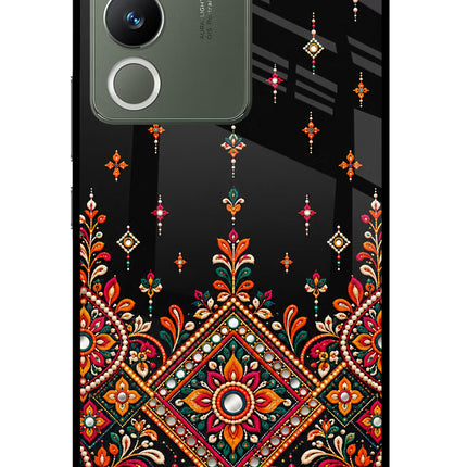 Noir Mehfil Vivo Y200 5G Glass Case