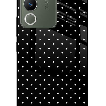 White Dots Vivo Y200 5G Glass Case