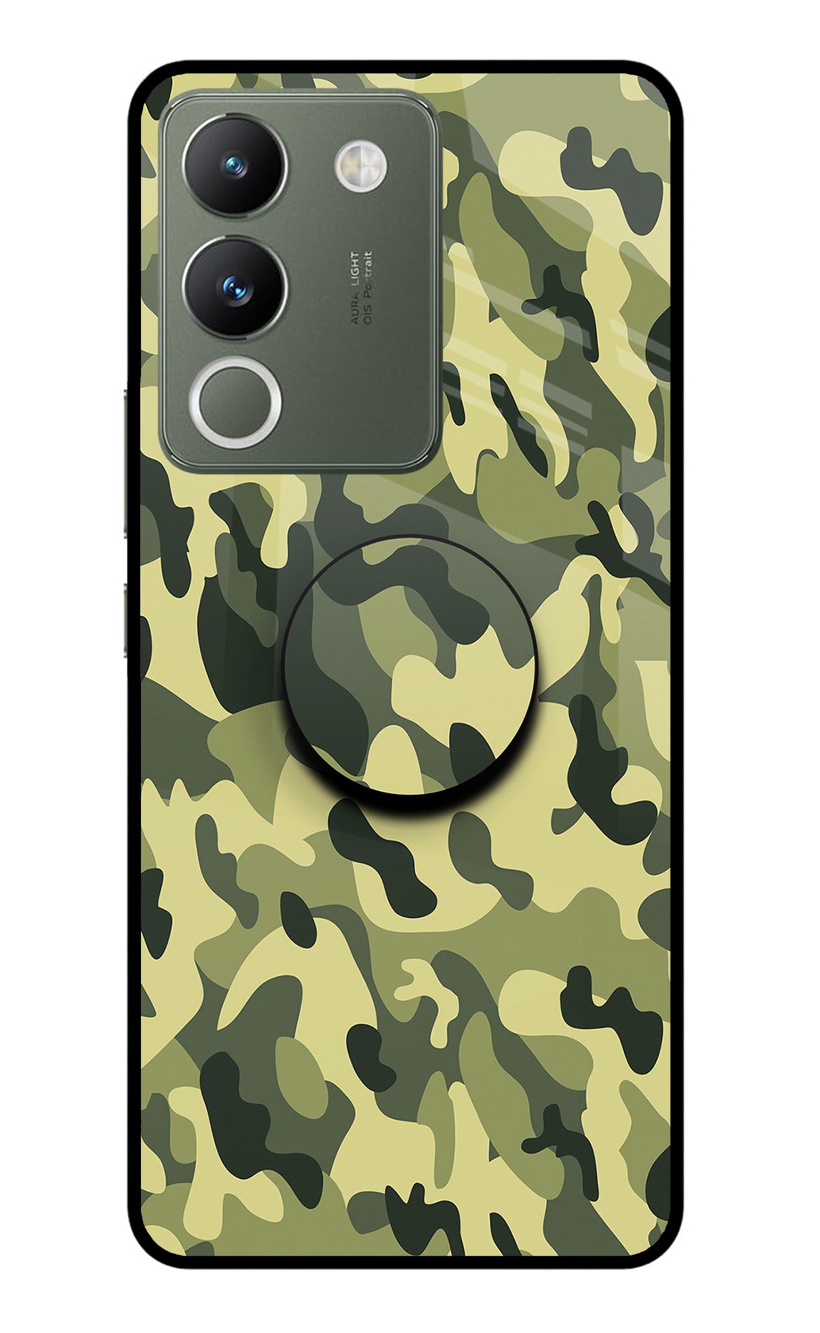 Camouflage Vivo Y200 5G Glass Case