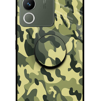 Camouflage Vivo Y200 5G Glass Case