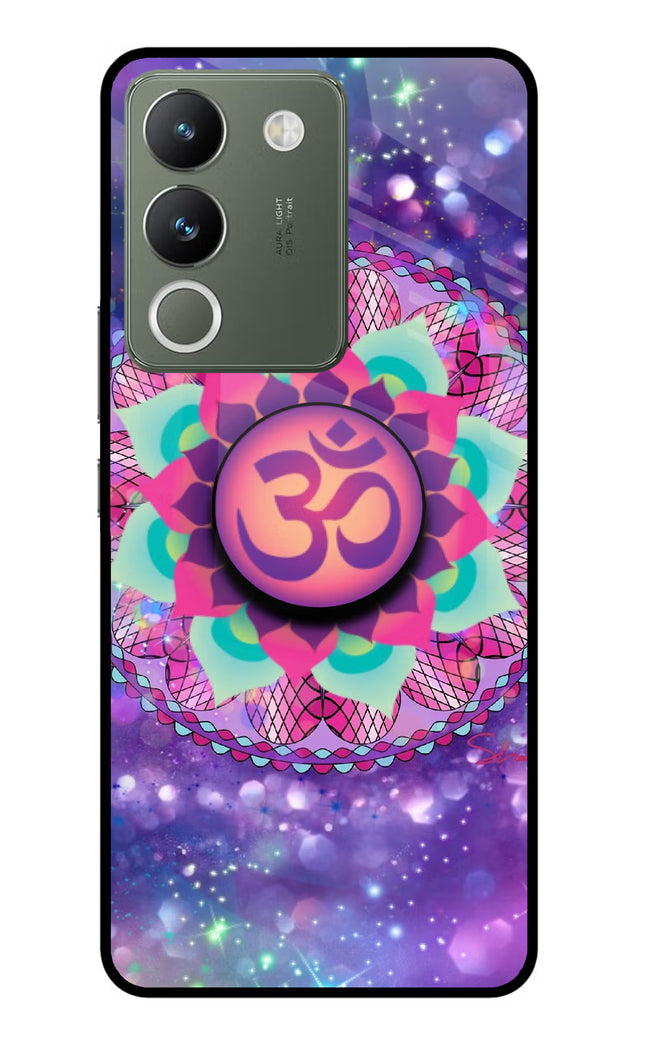Om Purple Vivo Y200 5G Glass Case