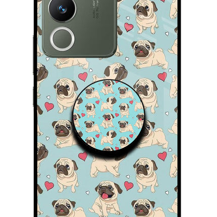 Pug Dog Vivo Y200 5G Glass Case