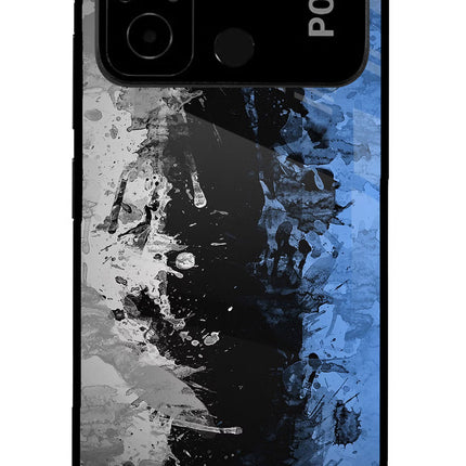 Artistic Design Poco C55 Glass Case Back Cover by Casekaro