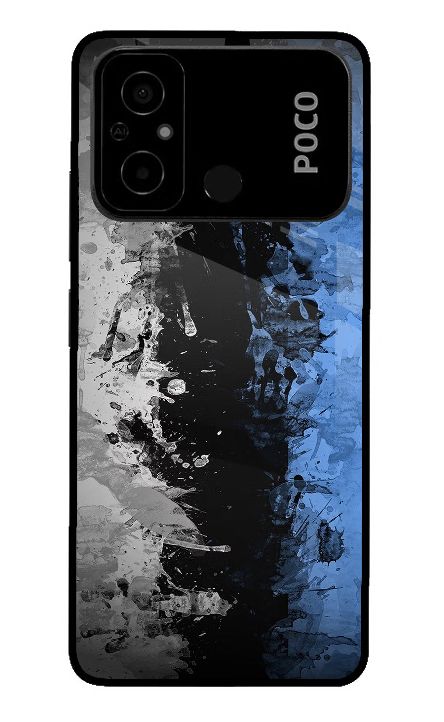 Artistic Design Poco C55 Back Cover, Glass case