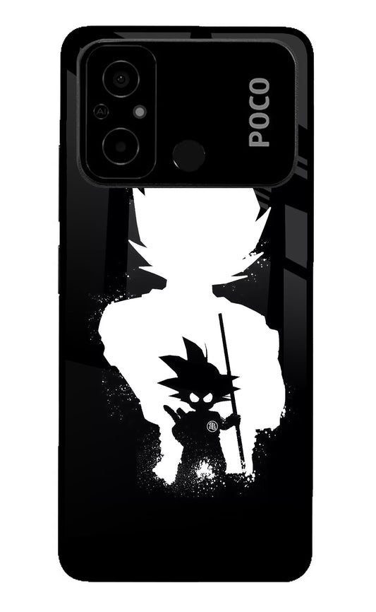 Goku Shadow Poco C55 Glass Case