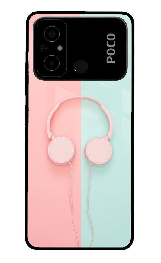 Music Lover Poco C55 Glass Case
