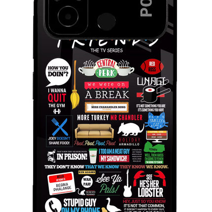 FRIENDS Poco C55 Glass Case