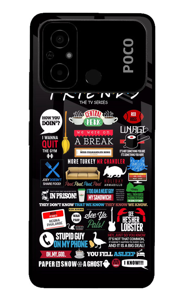 FRIENDS Poco C55 Glass Case