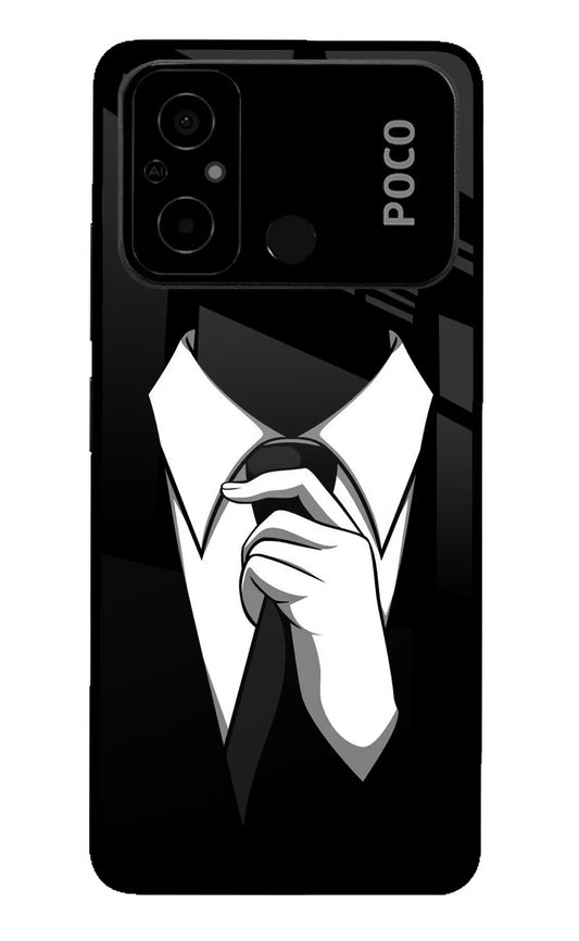 Black Tie Poco C55 Glass Case