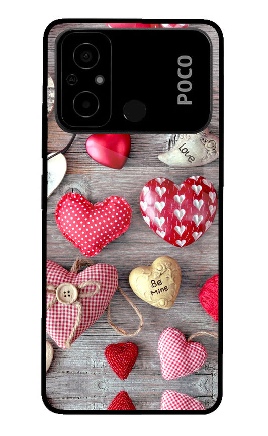 Love Wallpaper Poco C55 Glass Case
