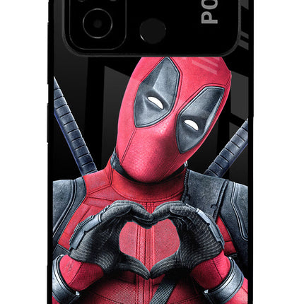 Deadpool Poco C55 Glass Case