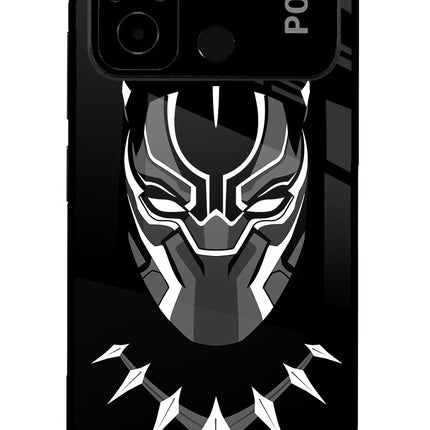 Black Panther Poco C55 Glass Case
