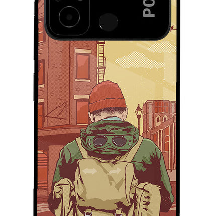 Adventurous Poco C55 Glass Case