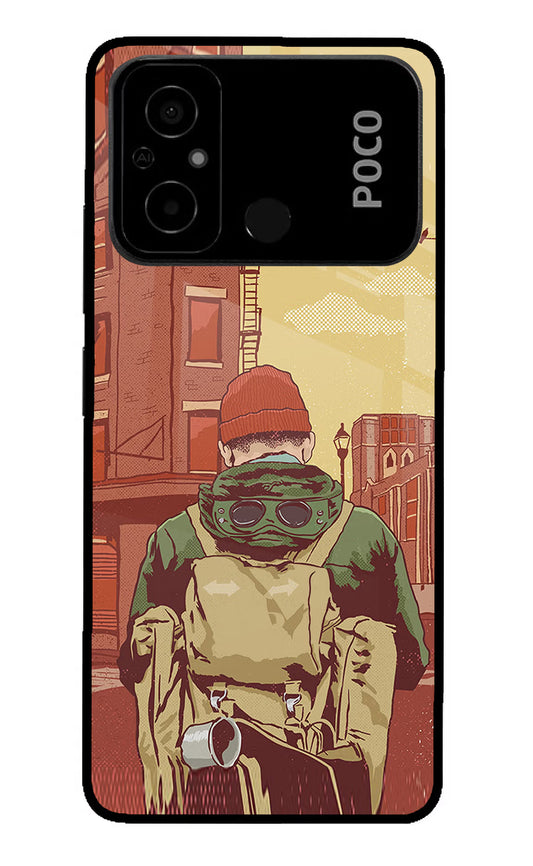 Adventurous Poco C55 Glass Case