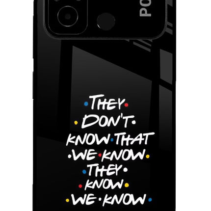 FRIENDS Dialogue Poco C55 Glass Case
