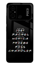 FRIENDS Character Poco C55 Glass Case