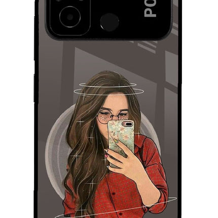 Selfie Queen Poco C55 Glass Case