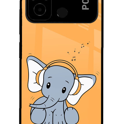 High On Music Poco C55 Glass Case