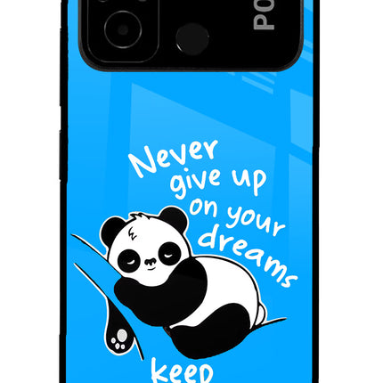 Keep Sleeping Poco C55 Glass Case