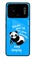 Keep Sleeping Poco C55 Glass Case