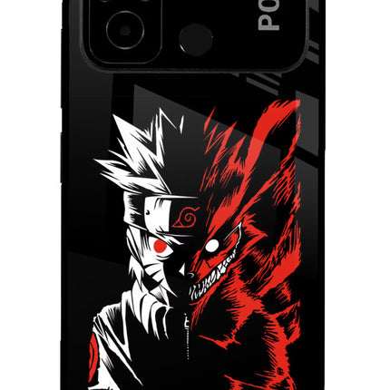 Naruto Two Face Poco C55 Glass Case