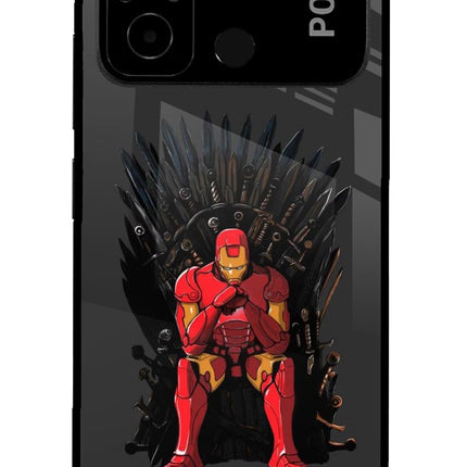Ironman Throne Poco C55 Glass Case