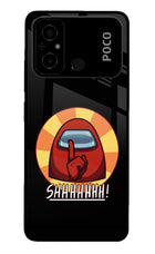 Among Us Shhh! Poco C55 Glass Case