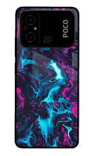 Abstract Poco C55 Glass Case