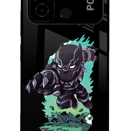 Black Panther Poco C55 Glass Case