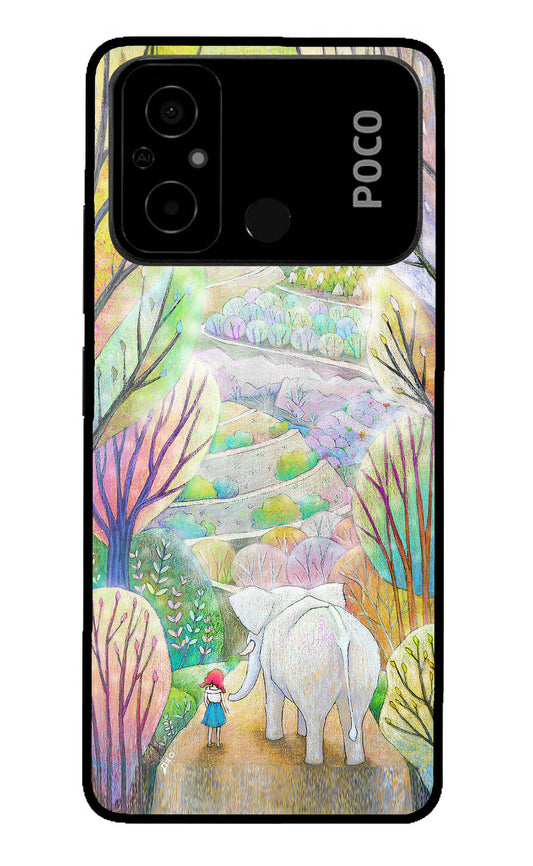 Nature Painting Poco C55 Glass Case